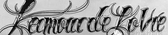 常用奇卡诺英文纹身手稿，比较实用