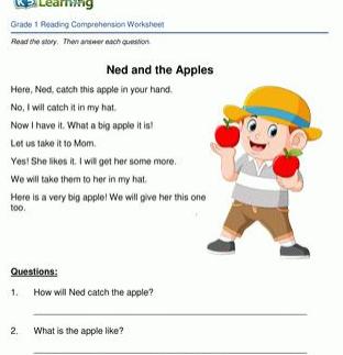 英语原版文章：Ned and the Apples