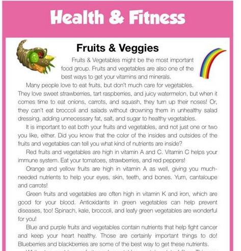 英语原版阅读：Fruits & Veggies