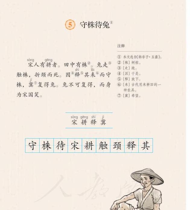 守株待兔的意思是什么短句守株待兔的故事完整版