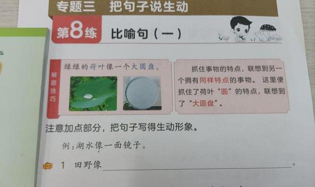 隱喻是小學生常用的修辭手法.